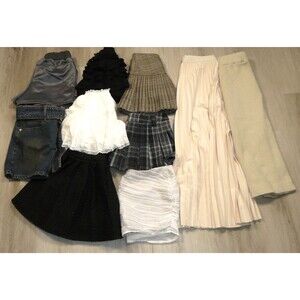 Women’s Bundle Skirt / Skort Lot of 10 | Fast Fashion Nova ASOS Cider Shein Temu